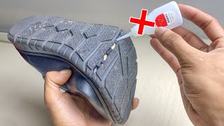 Ingenious method of repairing broken shoes [upl. by Sosthenna634]