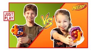 NERF БИТВА ВАРЯ ПРОТИВ ДИМЫ КТО ПОБЕДИТ NERF WAR BOYS VS GIRLS [upl. by Wendel937]