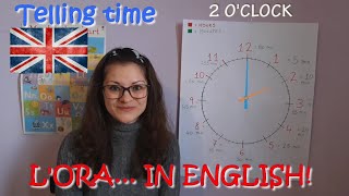 Inglese per bambini  LOrologio in Inglese  Lora in inglese per bambini della scuola primaria [upl. by Acinet983]