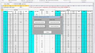 Macro Generazione Calendario Ore Lavorative Con Excel [upl. by Havener]