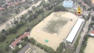 Alluvione Parma 2014 Video dallAlto  Città nel Fango [upl. by Haidabez]