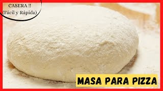 ✅ Cómo hacer MASA para PIZZA CASERA Italiana 🍕 con Levadura Seca  La Mejor MASA Esponjosa y Suave [upl. by Tessa]