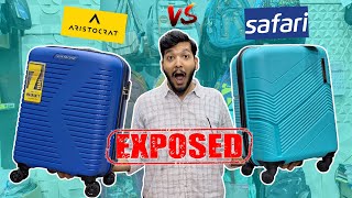 Aristocrat vs Safari Trolley Bag Exposed  Cheapest Bag [upl. by Wakeen]