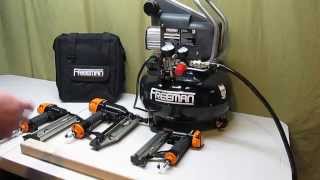 Freeman Finish and Trim 6Gal Compressor Combo Kit 3Piece [upl. by Lashondra721]