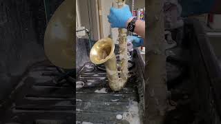 Buescher 400 Tenor Sax Wash at the Sax ProShop tenorsaxophone bueschersax saxophone repair wash [upl. by Yatnohs]