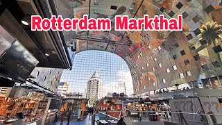 24 Hours Walk in Rotterdam Markthal🙉 Walking Santai [upl. by Nyrak824]