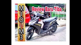 REVIEW NEW MIO M3 125 2018 warna HITAM  BELI MOTOR BARU [upl. by Anerual]