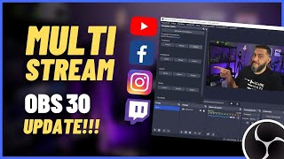 COMO FAZER MULTISTREAM USANDO OBS Studio 30 Plugin Oficial Atualizado GRÁTIS Multi RTMP Outputs [upl. by Selwin]