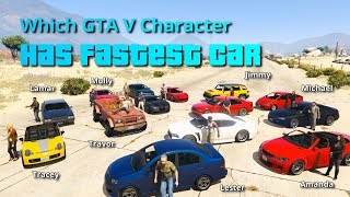 Which GTA V characterNPC has fastest car [upl. by Aninotna]