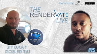 Rendervate Live  Trowel Talk founder Stuart Roberts [upl. by Roobbie878]