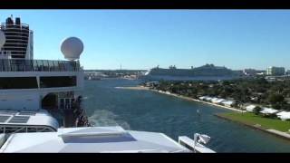 Departing FLL Pier 21 RSVP Eastern Caribbean Cruise 2016 [upl. by Brownley]