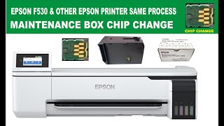 Epson Printer chip changeEPSON F530 amp OTHER EPSON PRINTER SAME PROCESS [upl. by Atika]