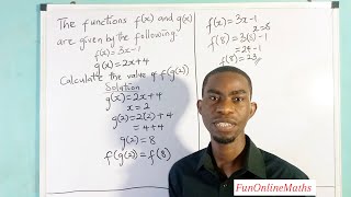 Finding fgx COMPOSITE FUNCTIONS [upl. by Elletsirk]