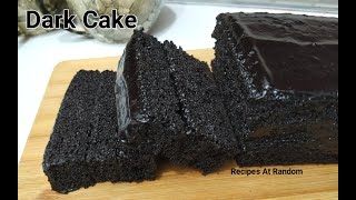 Super Moist Dark Chocolate Cake With Chocolate Sauce EasyChocolateCake cake ValentinesRecipe [upl. by Christan]