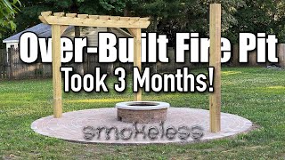 Over Built Smokeless Fire Pit Using Methods From How To Home amp Haxman MISTAKES MADE [upl. by Calie152]