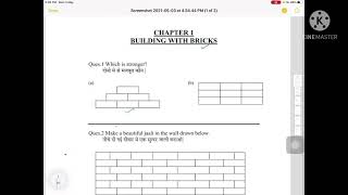 Building with bricks worksheet class 4 maths part 1 [upl. by Anned]