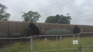 Aurizon coal train  2800 class at Hexham NSW [upl. by Esojnauj]