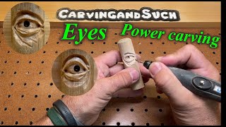 How To Power Carve Eyes With Dremel [upl. by Anuqahs]