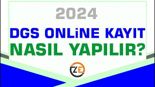 AÖF DGS Online Kayıt İşlemi Nasıl Yapılır Dİkey Geçiş Sınavı 2024 Anadolu Atatürk İstanbul [upl. by Adamina88]