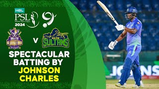 Spectacular Batting By Johnson Charles  Quetta vs Multan  Match 30  HBL PSL 9  M1Z2U [upl. by Nnahs]