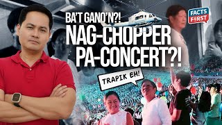 BBM nagchopper para manood ng Coldplay concert [upl. by Tarrance]