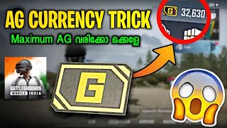 AG Currency Trick 😍  BGMI 29 Update Malayalam [upl. by Woodruff369]