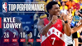 Kyle Lowry Goes For 26 amp 10 In Game 6  2019 NBA Finals [upl. by Bohner]