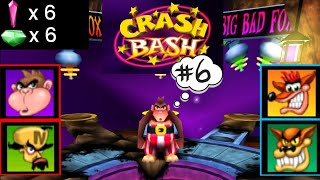 2 Players Crash Bash 6 World 3  Coop Multiplayer Gameplay  No Commentary  Duckstation PS1 [upl. by Eehc580]