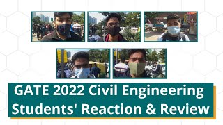 GATE 2022 Civil Engineering Students’ Reactions amp Review [upl. by Aikcin887]