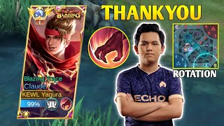 THANKYOU KARLTZY FOR THIS CLAUDE JUNGLE ROTATION EMBLEM SET AND BUILD 🔥🏆 [upl. by Annasoh]