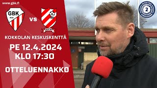 GBK  OTP pe 1242024  Otteluennakko [upl. by Vinna]