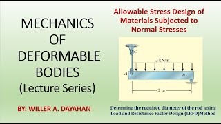 Allowable Stress Design of Materials Subjected to Normal Stresses [upl. by Ardnaxila]