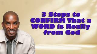 Dharius Daniels 2024  3 Steps to CONFIRM That a WORD is Really from God [upl. by Faust]