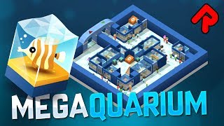 BUILD YOUR OWN AQUARIUM  MEGAQUARIUM gameplay PC tycoon game 1 [upl. by Yddeg]