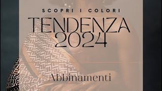 COLORI TENDENZA 2024  COME ABBINARLI [upl. by Graces659]