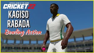 Kagiso Rabada Bowling Action in slow motion [upl. by Reace]