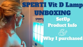 SPERTI VITAMIN D LAMP UNBOXING SET UP amp REVIEW [upl. by Naggem]