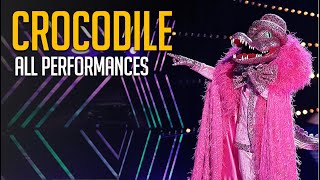 The Masked Singer Crocodile All Performances and REVEAL [upl. by Ecinej391]