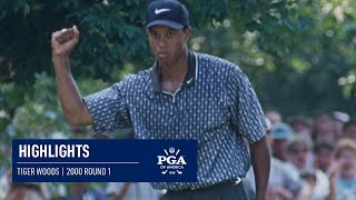 Every Shot from Tiger Woods First Round  2000 PGA Championship [upl. by Lisabeth168]