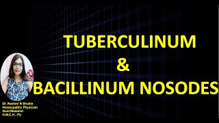 Difference between Tuberculinum and Bacillinum homeopathic medicine [upl. by Southworth]