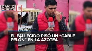 Reportero cubre fallecimiento de un electrocutado y descubre que la víctima era su primo [upl. by Nylorak]