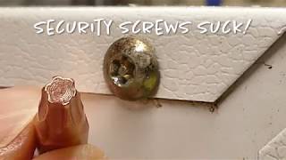 How To Take Out Microwave Screws NO Special Tools – Remove Torx Security Screws [upl. by Nosnirb]