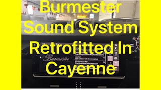 Burmester Sound System Retrofitted In Cayenne [upl. by Yannodrahc]