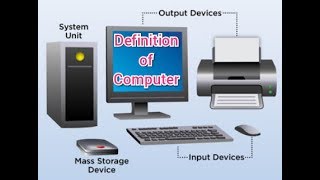 Definition of computer  very simple definition [upl. by Anigger]