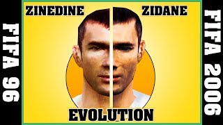 ZINEDINE ZIDANE evolution FIFA 96  FIFA 2006 ⚽ [upl. by Artnoed]