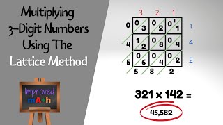 Multiply 3 Digit Numbers Using The Lattice Method [upl. by Hairacaz90]