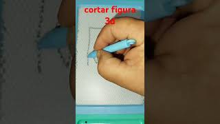 muy fácil dibujo cortado figura 3d art dibujo3d drawing [upl. by Viveca]