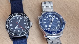 Clash of Titans Omega Seamaster 300m vs Tudor Red Bull [upl. by Ettennil608]