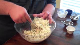 Coleslaw Recipe for BBQ  how to make coleslaw for pulled pork sandwiches [upl. by Sedinoel]