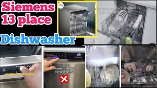 Siemens Dishwasher 13 place free standing 2024 Review [upl. by Bearce]